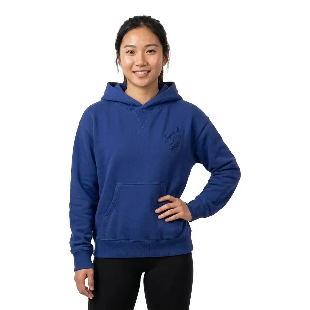 Sweat à Capuche Heritage Hamptons Summit Blue XS - Superdry - FashionsVida