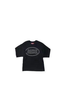 T-shirt maniche lunghe JUNIOR BOY NERO 6Y - Diesel - FashionsVida