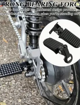 Par de pedales de bicicleta de aleación de aluminio LOMILD - Pedales traseros de liberación rápida antideslizantes con agarre texturizado, diseño - Shein - FashionsVida