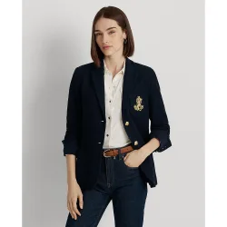 Blazer de mujer de jacquard con parche