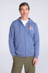Circle Mountain Full-Zip Hoodie - Light Blue - Light Blue - Size: 3XL