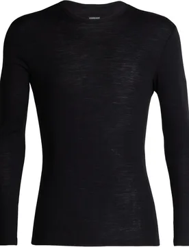 Merinowolle-Basisschicht – Herren – M Merino 175 Everyday LS Crewe M Merino 175 Everyday LS Crewe Black für Herren aus - Icebreaker - FashionsVida