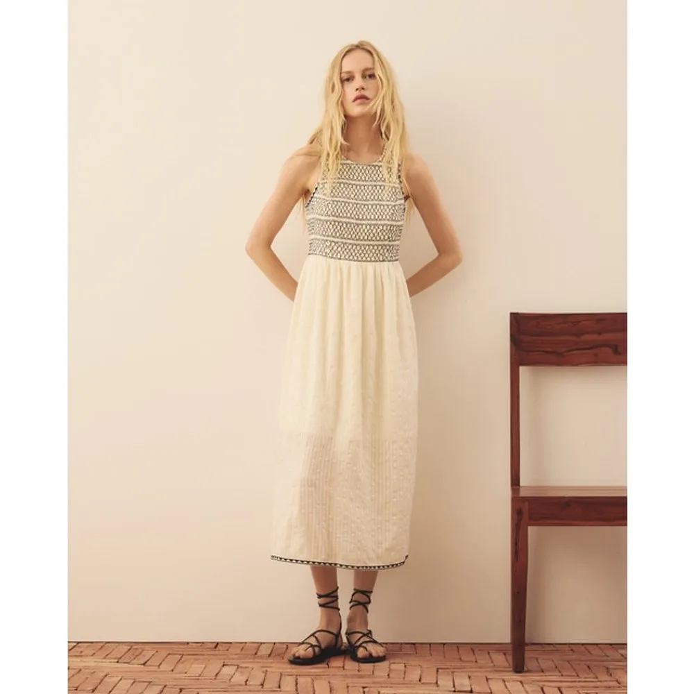 Vestido con goma de canilla - Southern Cotton - FashionsVida