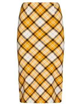 Falda midi Mujer Naranja 34 Mujer - Burberry - FashionsVida