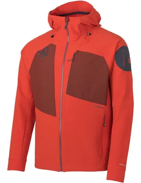 Denim hard chaqueta softshell hombre Naranja (S) - Ternua - FashionsVida
