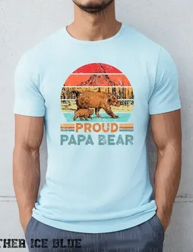 Dad Bear Shirt Outdoor Dad Shirt Camping Shirt For Hiking Printed T Shirts Summer Tees Tops - Aliexpress - FashionsVida