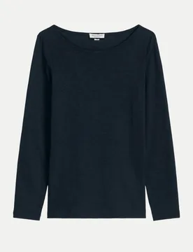 Marc O' Polo mit U-Boot-Ausschnitt Blau XS - Marc O'Polo - FashionsVida