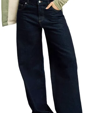 Jean ample en coton - Sun And Done Loose Denim Jean Deep Sea en Coton - Taille M - Navy - Roxy - FashionsVida