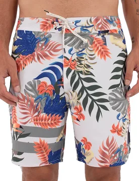 Short De Bain Phantom Eco Block Party Engineered 18´´ Bone 38 - Hurley - FashionsVida