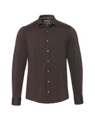 Pure Camicia Slim Fit marrone 45