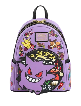 Pokemon: Embroidered Gengar Mini Backpack - Loungefly - FashionsVida