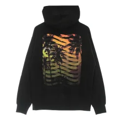 Felpa Leggera Cappuccio Uomo Tony Ribs Icon Hoodie Black/orange