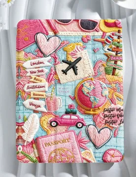 Funda protectora con patrón de corazón, compatible con iPad 9.7/10.2/10.5/10.9/12.9/Pro 11 (10a generación), compatible con Samsung Galaxy Tab S6 L - Shein - FashionsVida