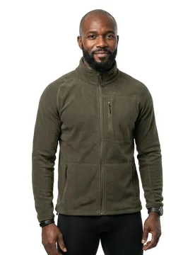 Range Full Zip Fleece Army Green L Men - Kinetic - FashionsVida