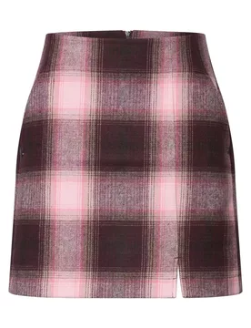 Fake Wool skirt_check female - 42 - FashionsVida