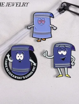 Funny Comedy Anime Towel Toweliie Brooch Enamel Pins I Have No Idea What's Going On Brooches Backpack Lapel Badge Jewelry Gift - Aliexpress - FashionsVida