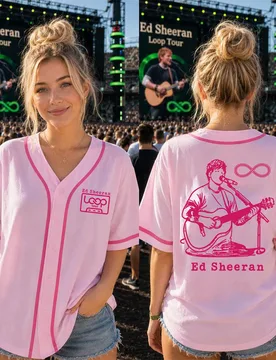 Men Women Clothing Ed Sheeran Loop Tour 2026 Baseball Jersey Streetwear Unisex Short Sleeve Button Up Loose Shirts Print Merch - Aliexpress - FashionsVida