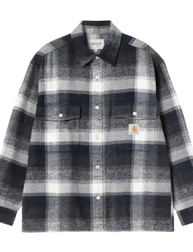 Carhatt WIP L/S Esterson Shirt Esterson Check / Navy Blue XL Herren - Carhartt WIP - FashionsVida