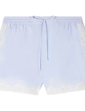Short de mujer corto de corte ancho 100% algodón con encaje - sandro - FashionsVida