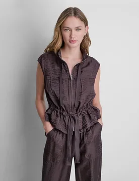 Chaleco de mujer con cintura ajustable - DKNY - FashionsVida