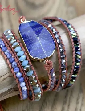 Unique Mixed Natural Stone Charm 5 Strands Bracelets For Women Handmade Woven Wrap Boho Bracelet Leather Bracelet Gift Jewelry - Aliexpress - FashionsVida