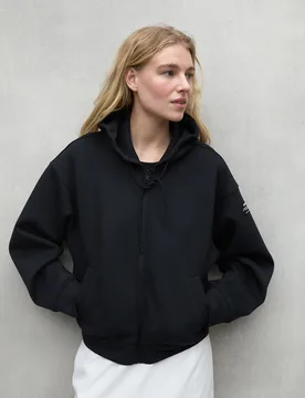 Sudadera de mujer con capucha y cierre de cremallera - Ecoalf - FashionsVida