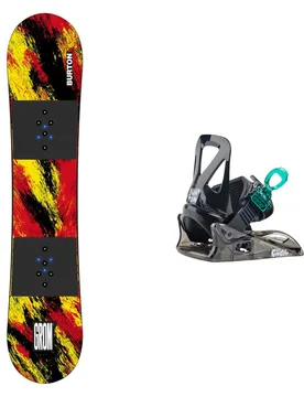 Snowboard Snowboard Set Kid Grom Ketchup/Mustard 2024 aus Wolle Rot - Burton - FashionsVida