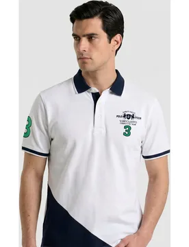 Polo de piqué manga corta de hombre corte classic - Valecuatro - FashionsVida