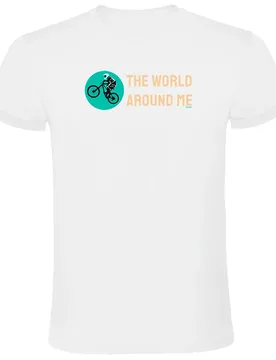 Maglietta A Maniche Corte The World Around Me White - Kruskis - FashionsVida