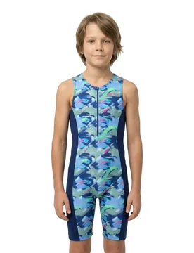 Triathlon Senza Maniche Tri Adventure Navy 8-10 Anni - Zone3 - FashionsVida