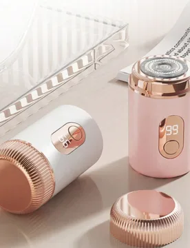 Set Depiladora Eléctrica Portátil de 300mAh, Material ABS Premium Amigable con la Piel, Diseño de Carga Rápida USB, Pantalla LED Inteligente, Moto - Shein - FashionsVida