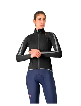 Giacca Rain Ultra Black / Silver Reflex - Castelli - FashionsVida