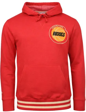Nba Houston Rockets Bat Around Mens Red Hoodie - Size Small - Mitchell & Ness - FashionsVida