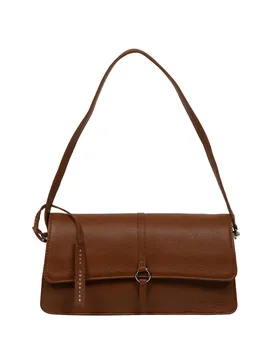Women's 'Sabina' Leather Grab Bag in Tan - Tan - Size: One Size - Pure Luxuries London - FashionsVida