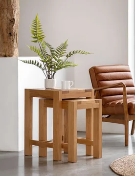 Sonoma™ Nest of Tables Oak - Gallery Direct - FashionsVida
