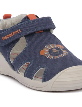 Flache Sandalen Lona Petrol 20 - Biomecanics - FashionsVida