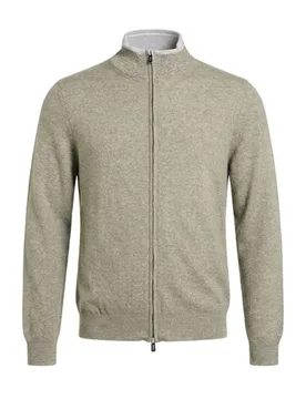 Strickjacke Herren Militärgrün 50 Herren - Fedeli - FashionsVida