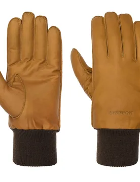Goat Nappa Leather Gloves by - light brown - Size: 8 1/2 HS - Stetson - FashionsVida