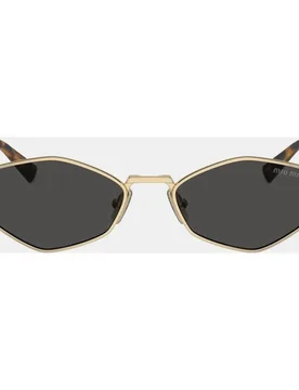 Gafas de sol MU 56ZS de mujer geométrica en metal - Miu Miu - FashionsVida