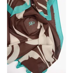 Pañuelo 100% algodón con estampado floral
