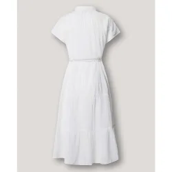 Vestido midi de mujer cuello camisero