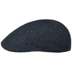 Texas Willard Sustainable Flat Cap by - black-blue - Size: L (58-59 cm)