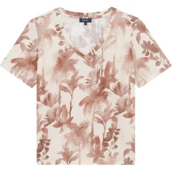 Camiseta de mujer con manga corta y estampado