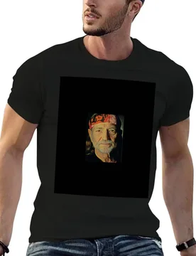 Willie Nelson headband portrait T-Shirt Athletic Fit Sports Short Sleeve Top - Aliexpress - FashionsVida