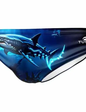 Shark Dive Swimming Brief Navy M Men - TURBO - FashionsVida