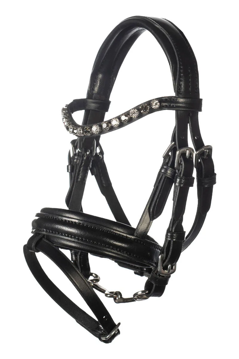 Ledertrense HOBBY HORSING schwarz - HKM - FashionsVida