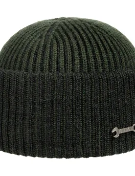 Salina Wool Beanie Hat with Cuff by - olive - Size: One Size - Stetson - FashionsVida