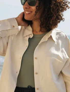 Women's Linen Shirt - - Size: 14 - Rapanui - FashionsVida