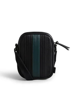 Textured Cross Body Bag Black Mix male - Ted baker - FashionsVida
