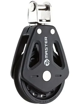 Single Bearing Pulley 90 Mm Black One Size unisex - Tersma - FashionsVida